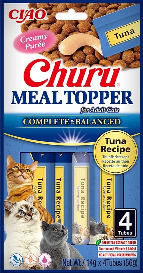 INABA CAT MEAL TOPPER TUNA RECIPE 4 × 14 g (56 g)
