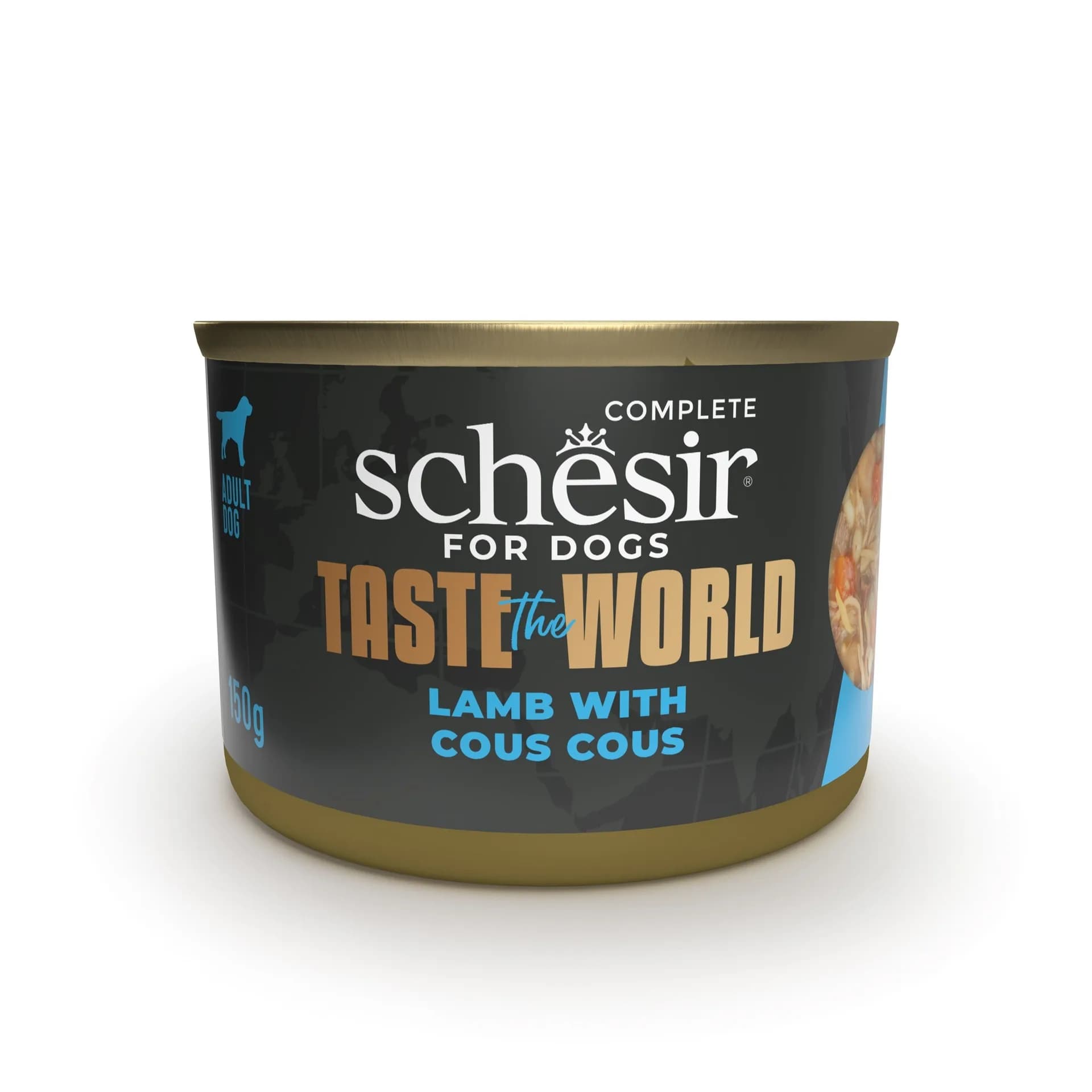 Schesir Taste the world karma mokra dla psów jagnięcina kuskus 150 g