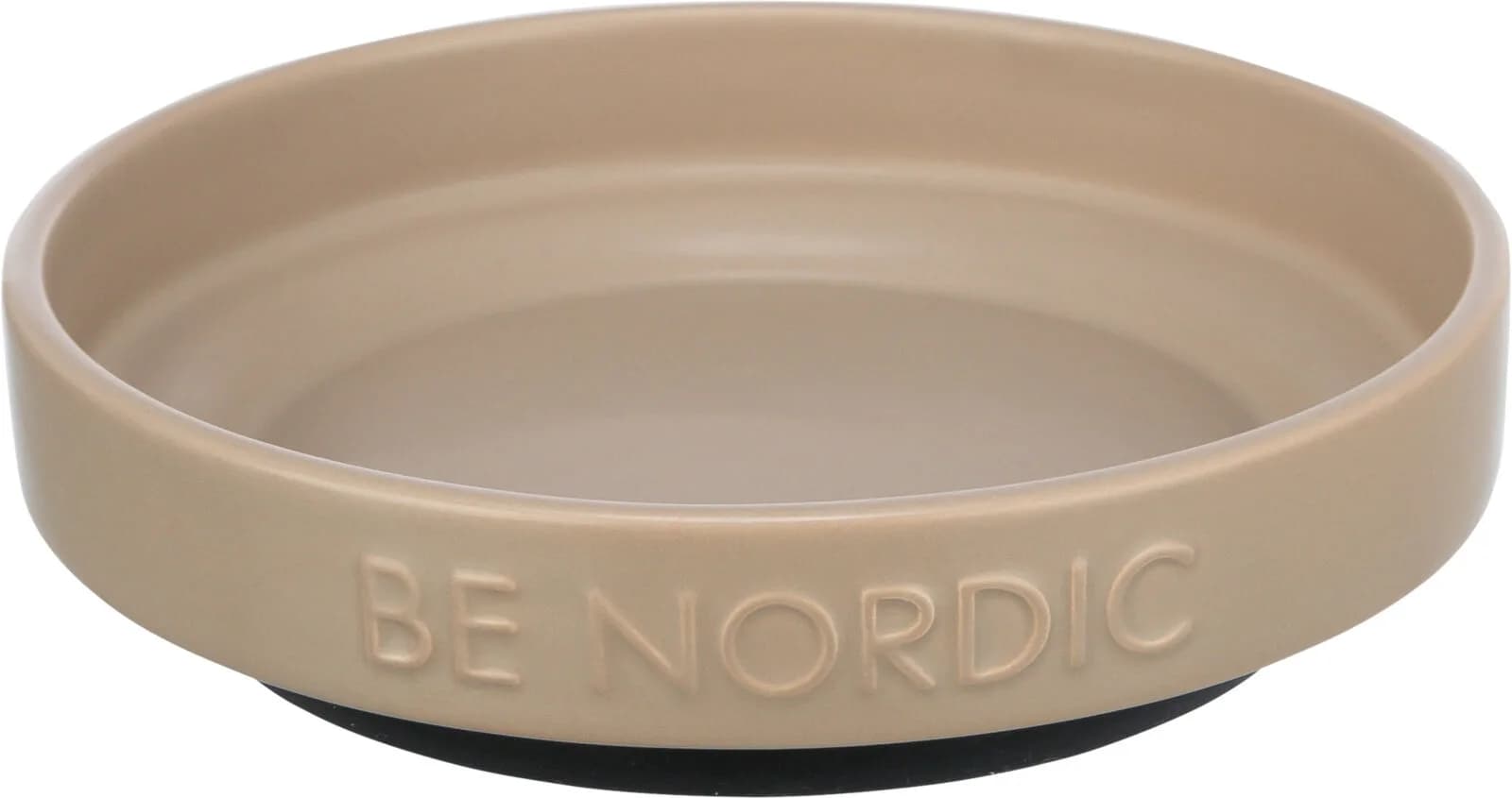 BE NORDIC, miska, dla kota, czarna, ceramika/guma, 0,3 l/o 16 cm Czarny