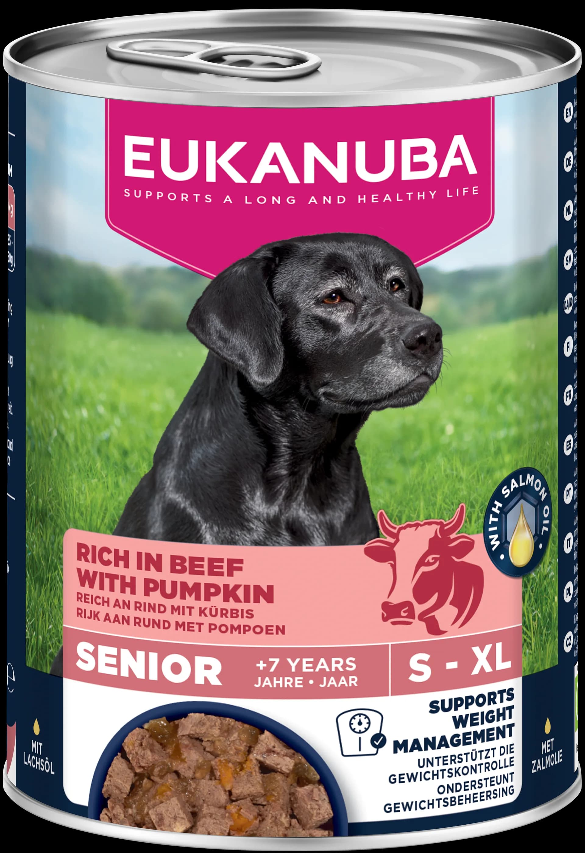 EUKANUBA mokra karma dla seniorów wszystkich ras wołowina i dynia 400 g