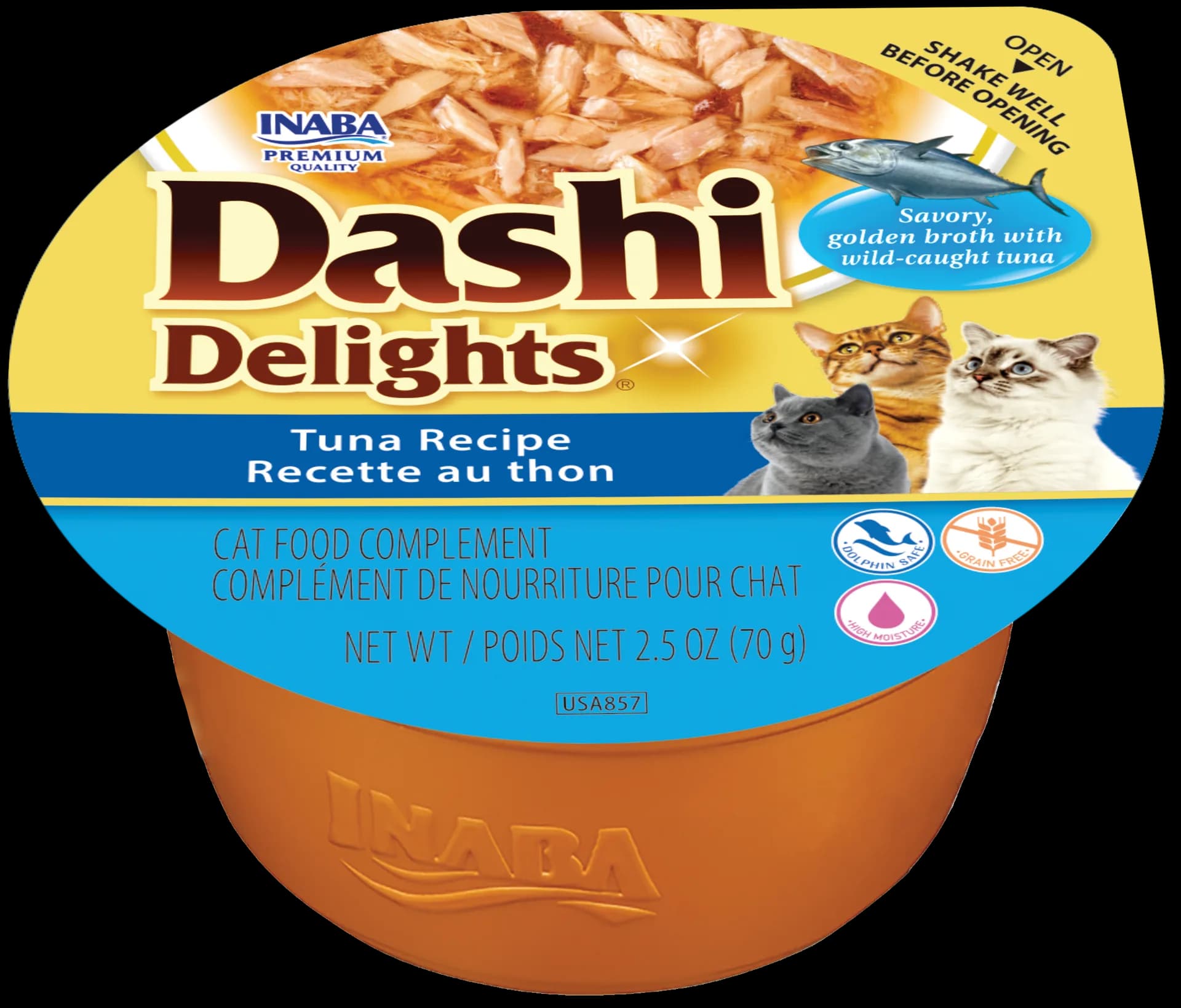 INABA CAT DASHI DELIGHTS karma dla kota przegrzebki z tuńczykiem 70 g