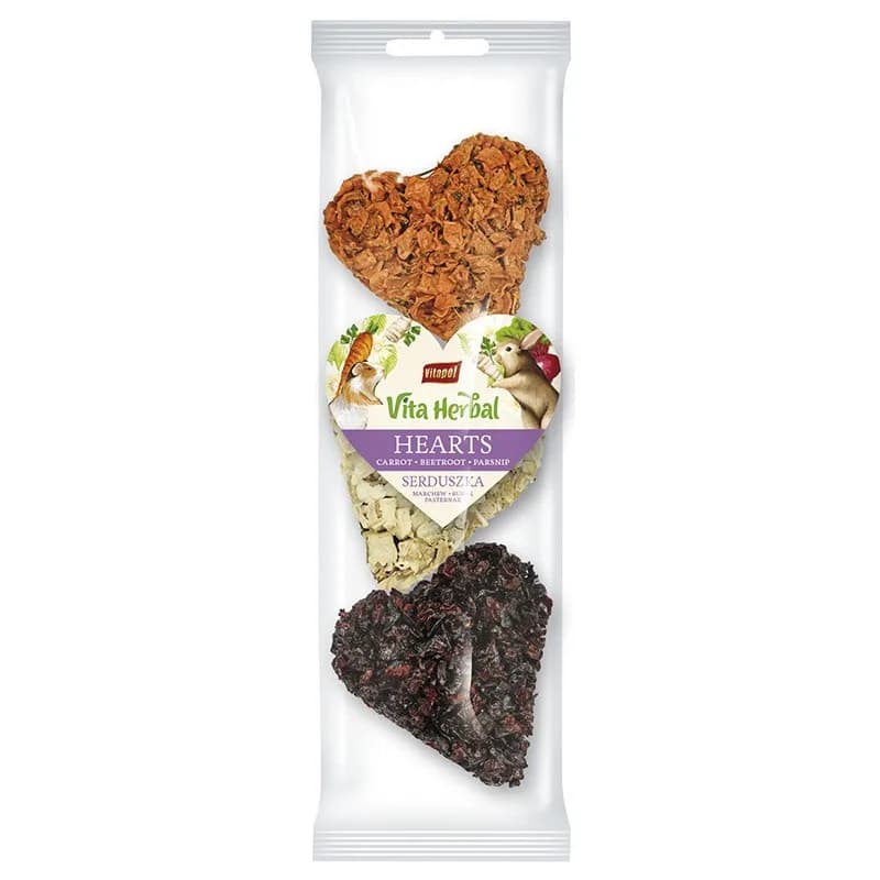 Vita Herbal Serca przysmak dla gryzoni i królika - mix warzywny 3 szt