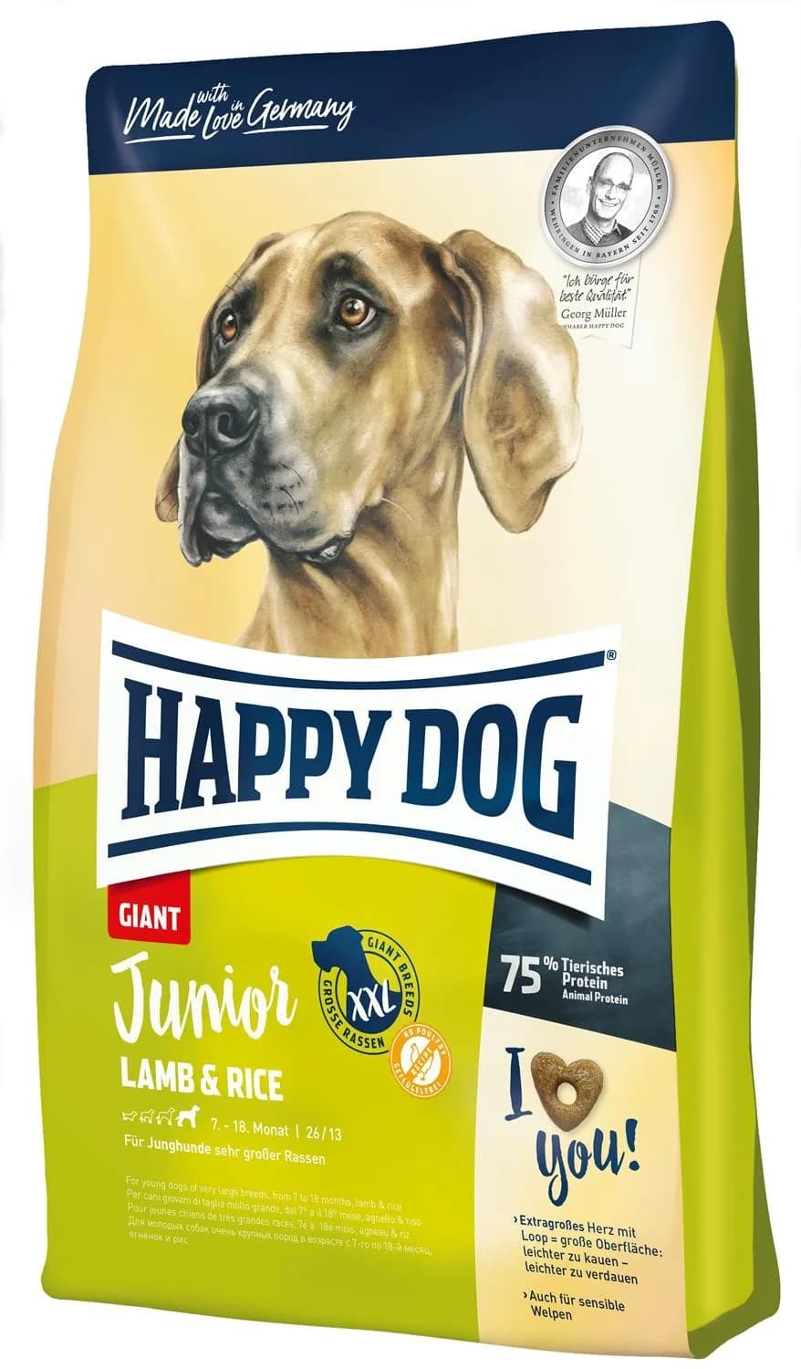 Happy Dog Junior Giant sucha karma jagnięcina i ryż 15 kg