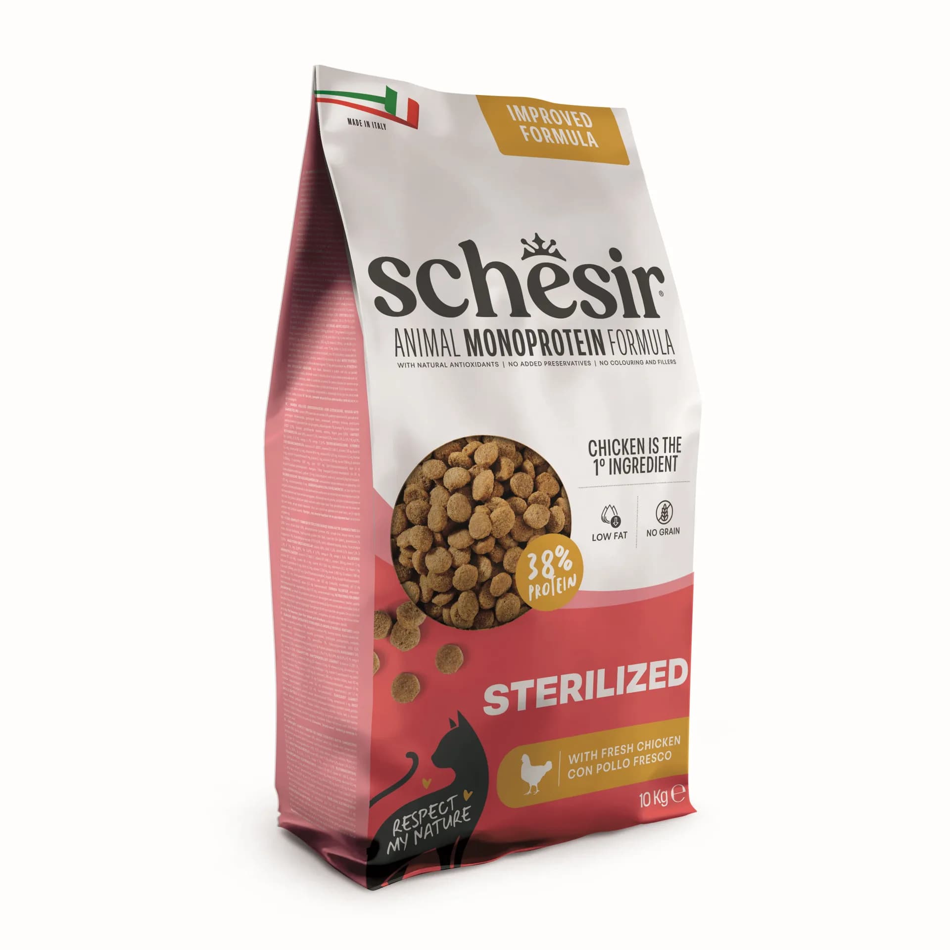 Animal Monoprotein Formula Sterilized karma sucha dla kota po sterylizacji kurczak 10 kg worek