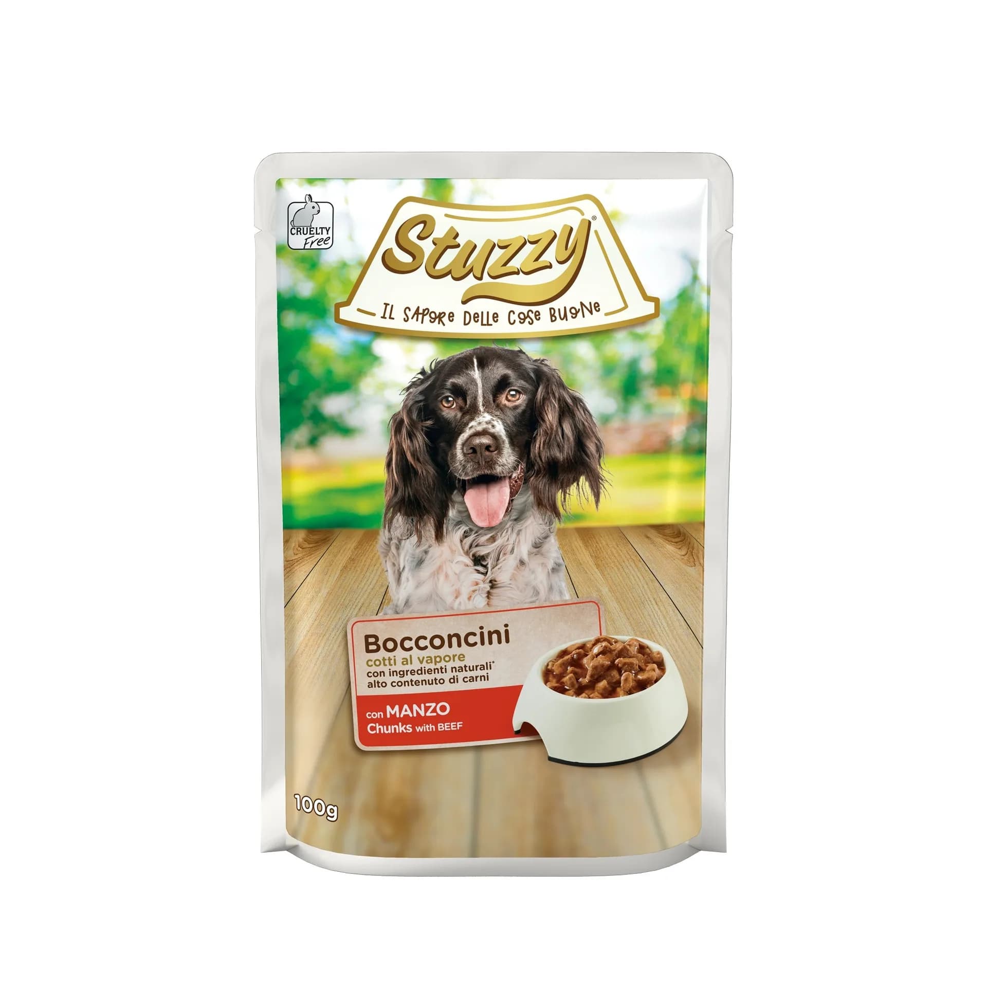Stuzzy Bocconcini Mokra karma dla psa kawałki wołowiny 100 g