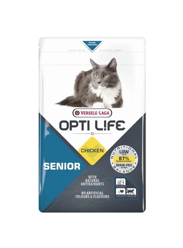Opti Life Cat Senior Chicken karma dla kotów seniorów