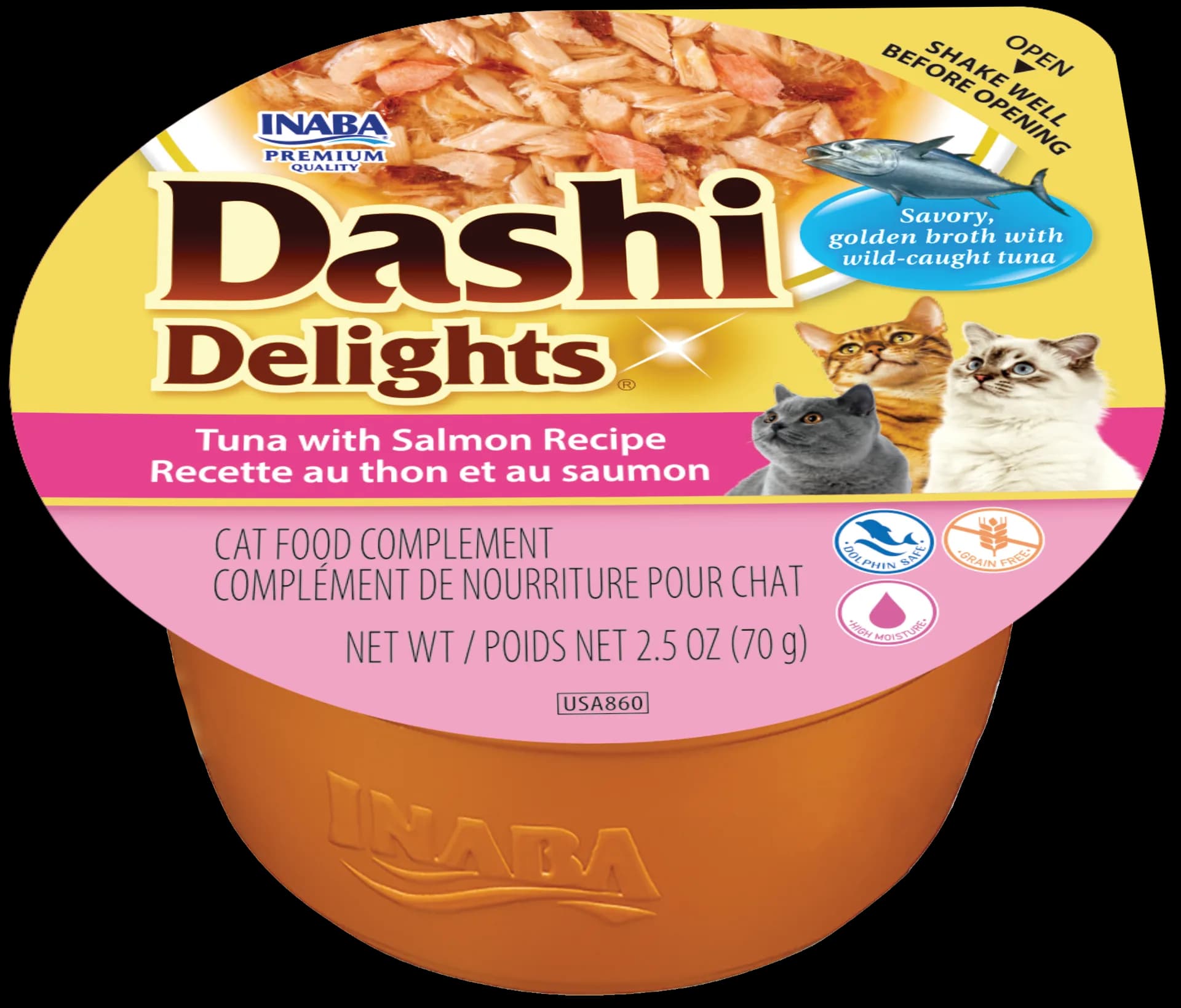 NABA CAT DASHI DELIGHTS Karma dla kota przysmak tuńczyk z łososiem 70 g