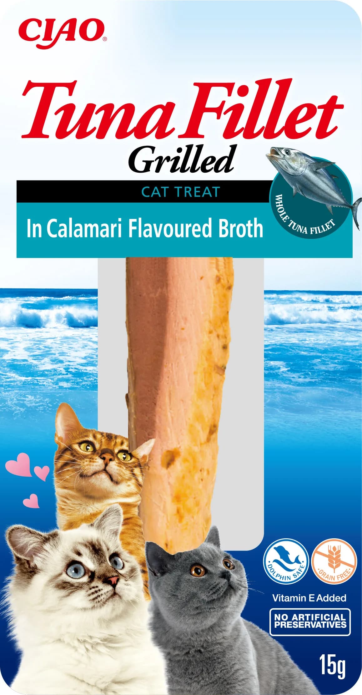 INABA CAT TUNA FILLET IN CALAMARI BROTH 15 g