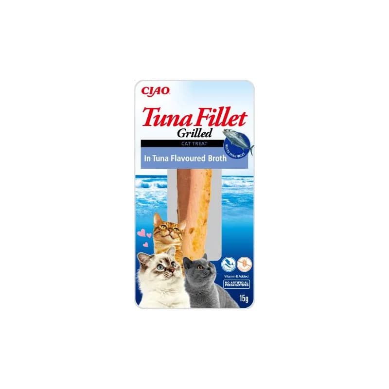 INABA CAT TUNA FILLET IN TUNA FLAVOURED BROTH 15 g