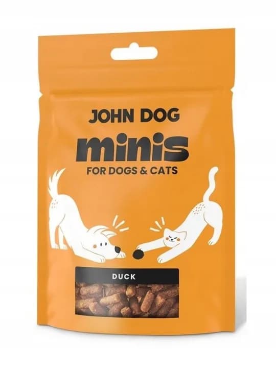John Dog Minis przysmak dla psa i kota kaczka 80 g