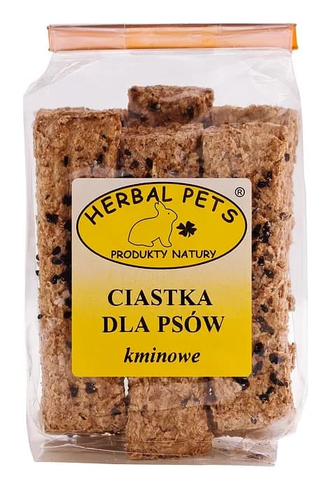 Ciastka z czarnym kminem 160 g - przysmaki dla psa Herbal Pets