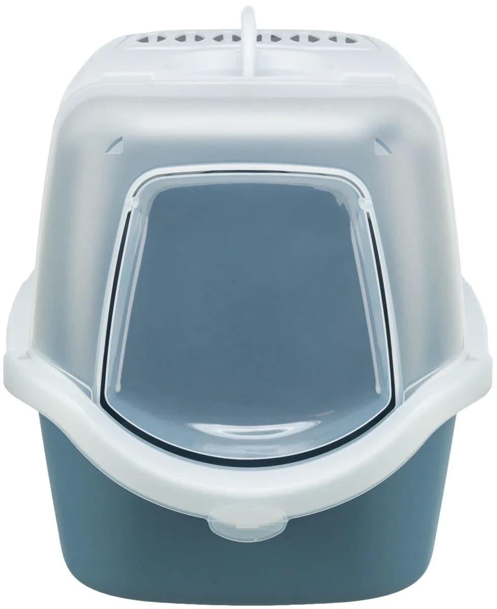 Trixie Vico Open Top – Kuweta kryta dla kota, szara, 40 × 40 × 56 cm z łopatką