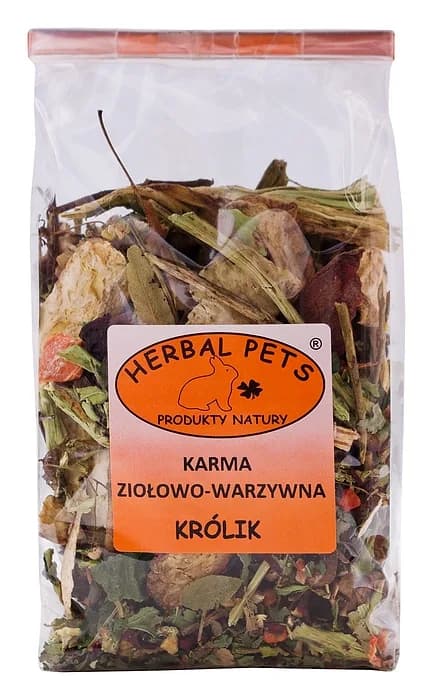 Karma ziołowo-warzywna uzupełniająca karma dla królików Herbal Pets 150g