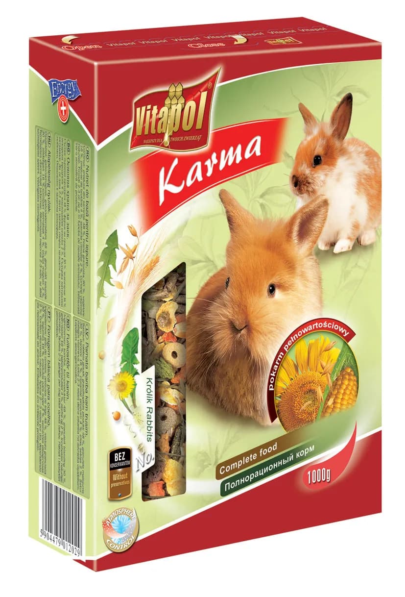 Vitapol Karma pełnoporcjowa dla królika - różna waga 1 kg