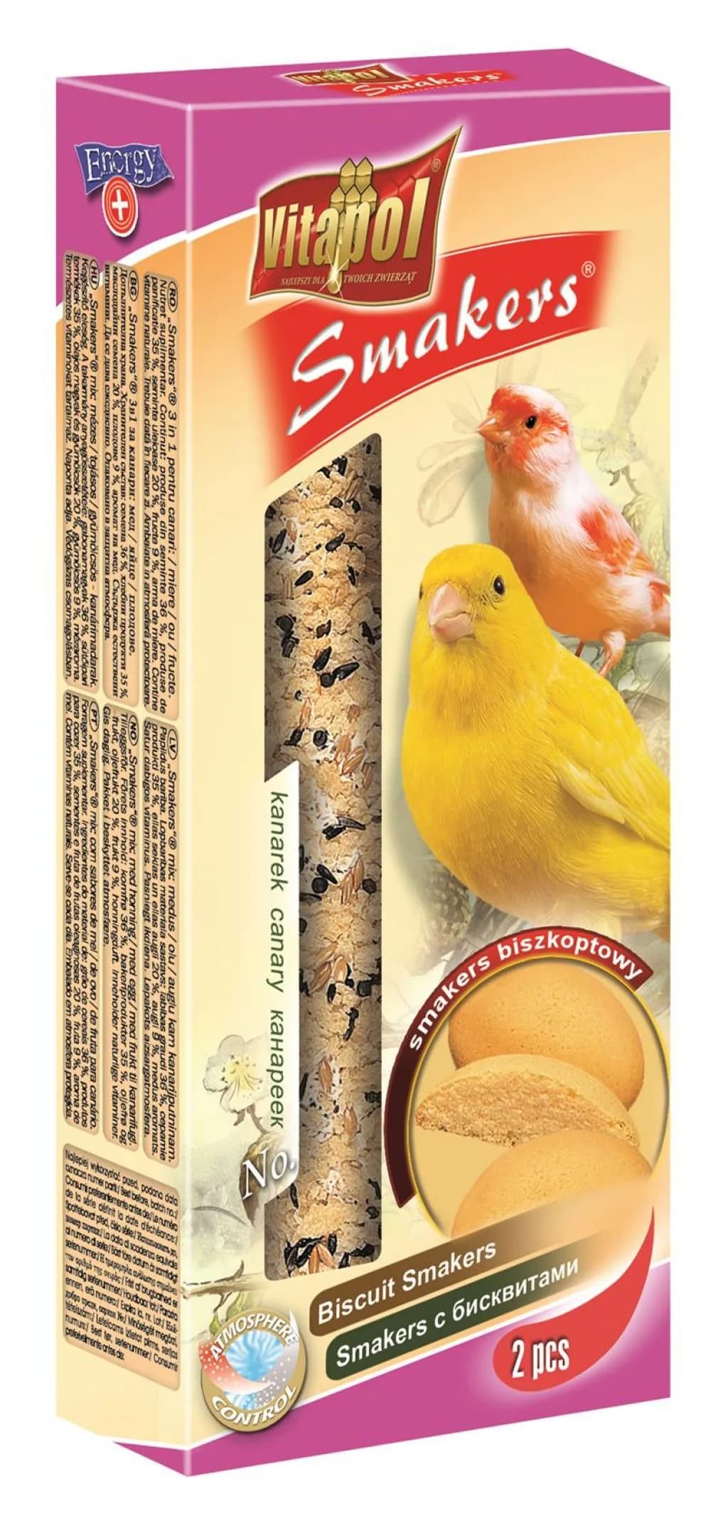 Vitapol Smakers biszkoptowy dla kanarka (2 sztuki)