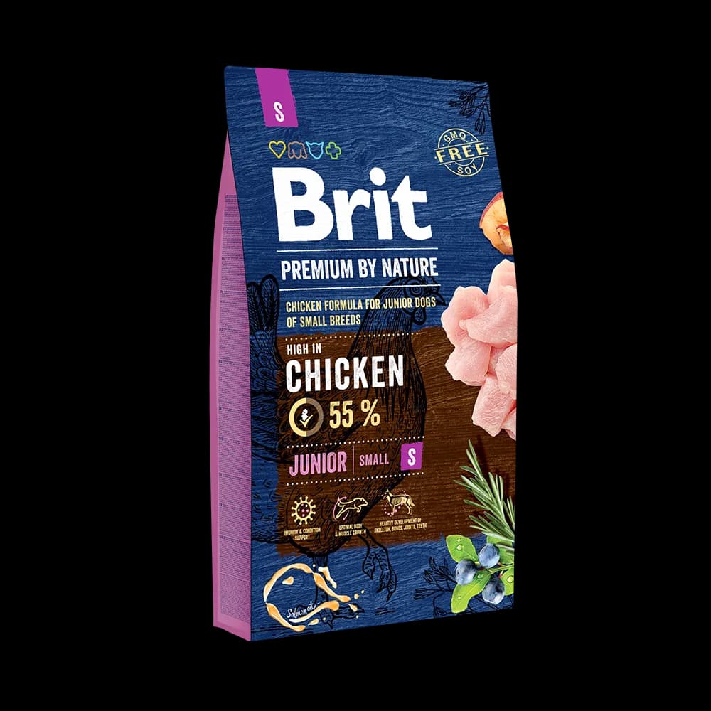 Brit Premium by Nature Junior S karma sucha z kurczakiem dla szczeniąt małych ras