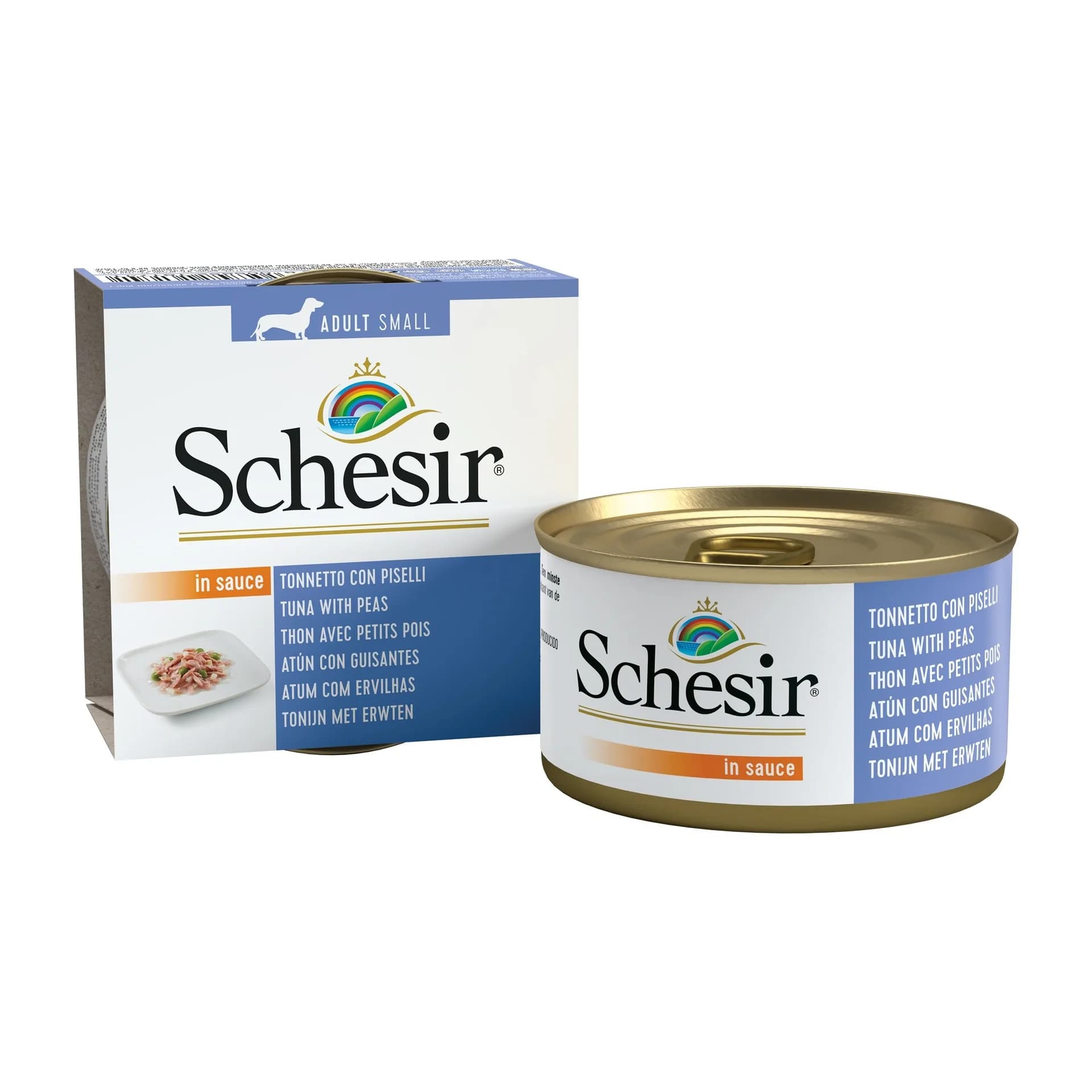 Schesir Karma mokra dla psa tuńczyk z groszkiem 85 g