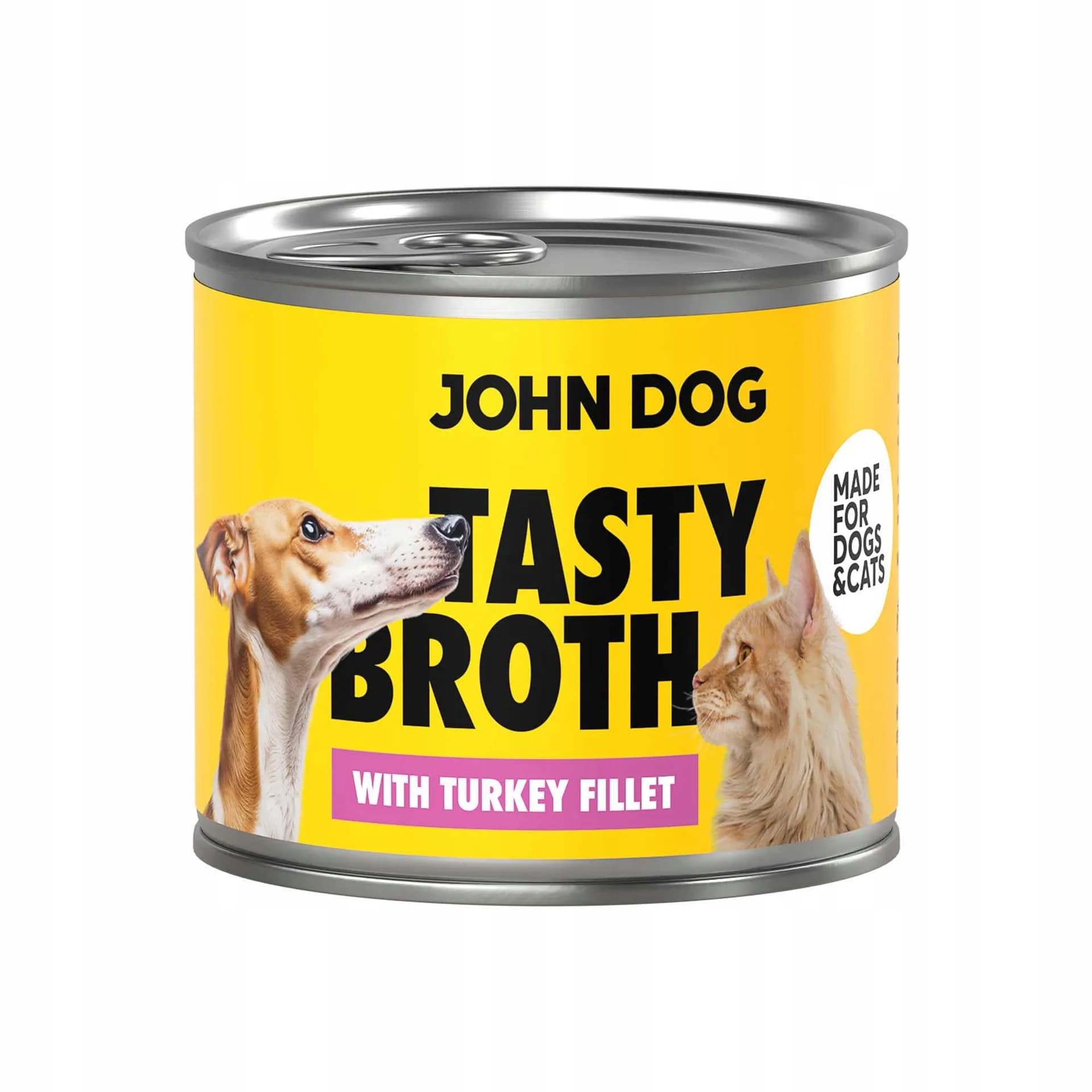 John Dog Tasty Broth karma mokra w formie bulionu z indykiem dla dorosłych psów i kotów 140 g