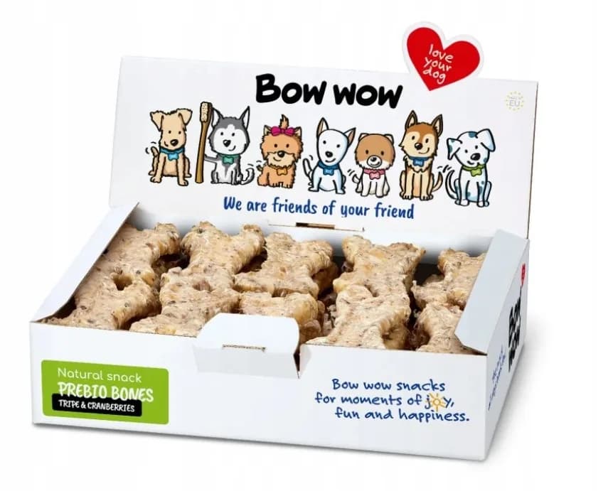 Bow Wow Super Natural Prebio Bones kości ze żwaczami i żurawiną 30 szt.