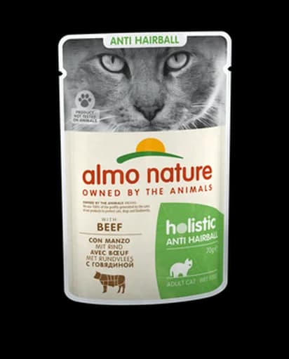 Almo Nature Saszetka HOLISTIC Anti-Hairball z wołowiną dla kota 70 g