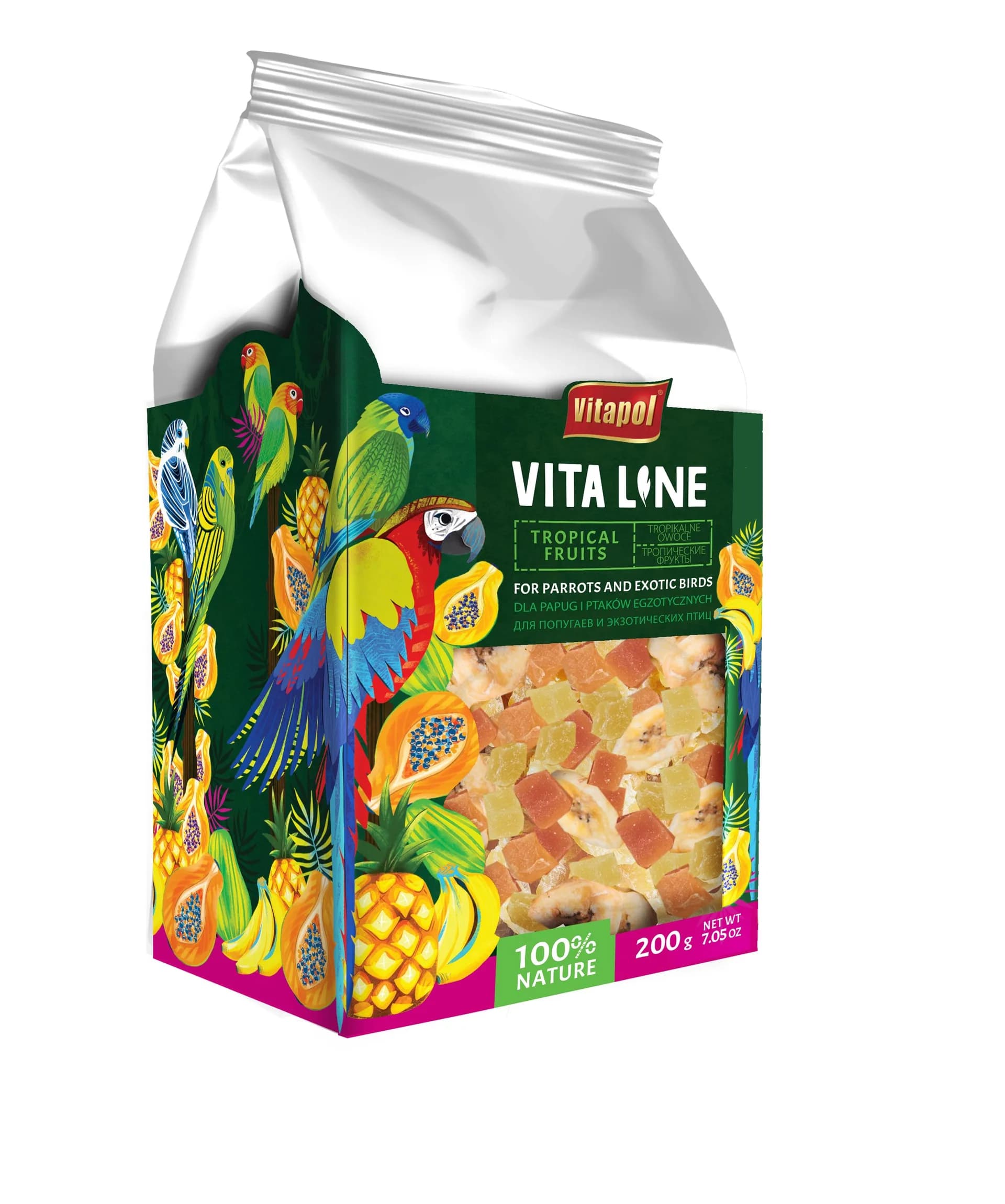 Vitapol Vitaline Tropikalne owoce dla ptaków egzotycznych 200 g