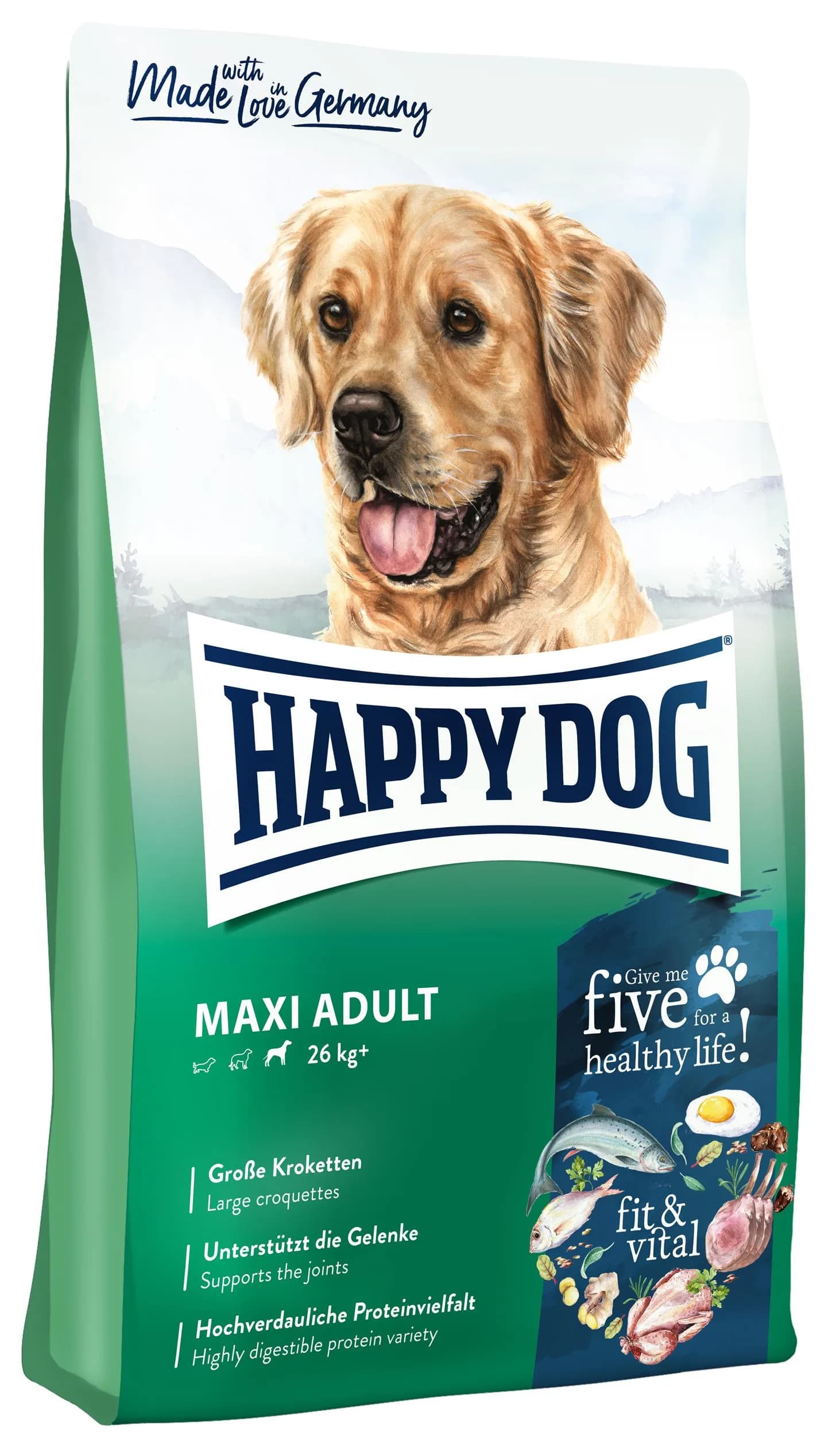 Happy Dog fit & vital Maxi Adult karma sucha dla dorosłych psów dużych ras