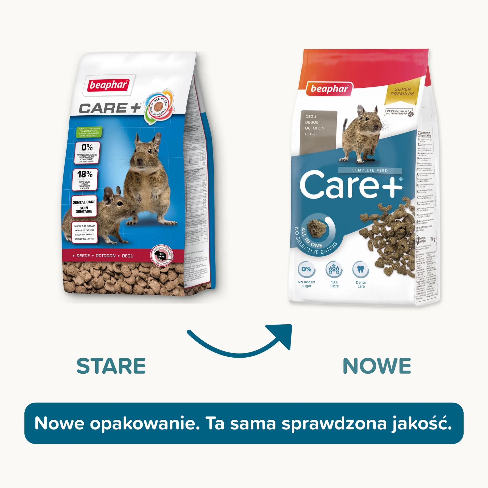 Beaphar CARE+ Super Premium karma dla koszatniczek 750g