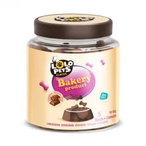 Lolo Pets CIASTKA DLA PSA KOŚCI CZEKOLADOWE W SŁOIKACH 210 g