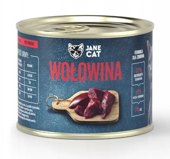 Jane Cat Premium karma mokra dla kota wołowina