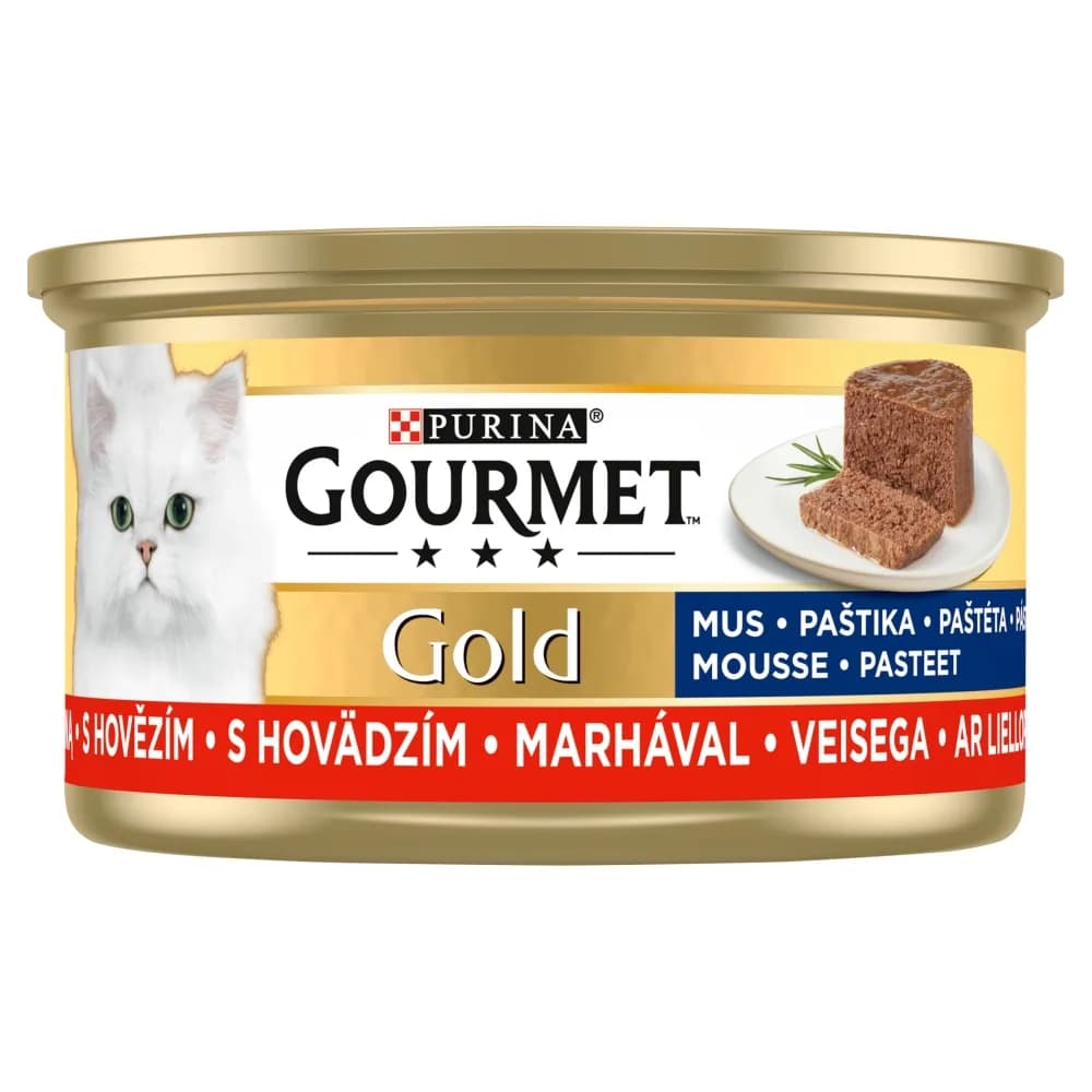 Purina Gourmet Gold mus z wołowiną 85 g