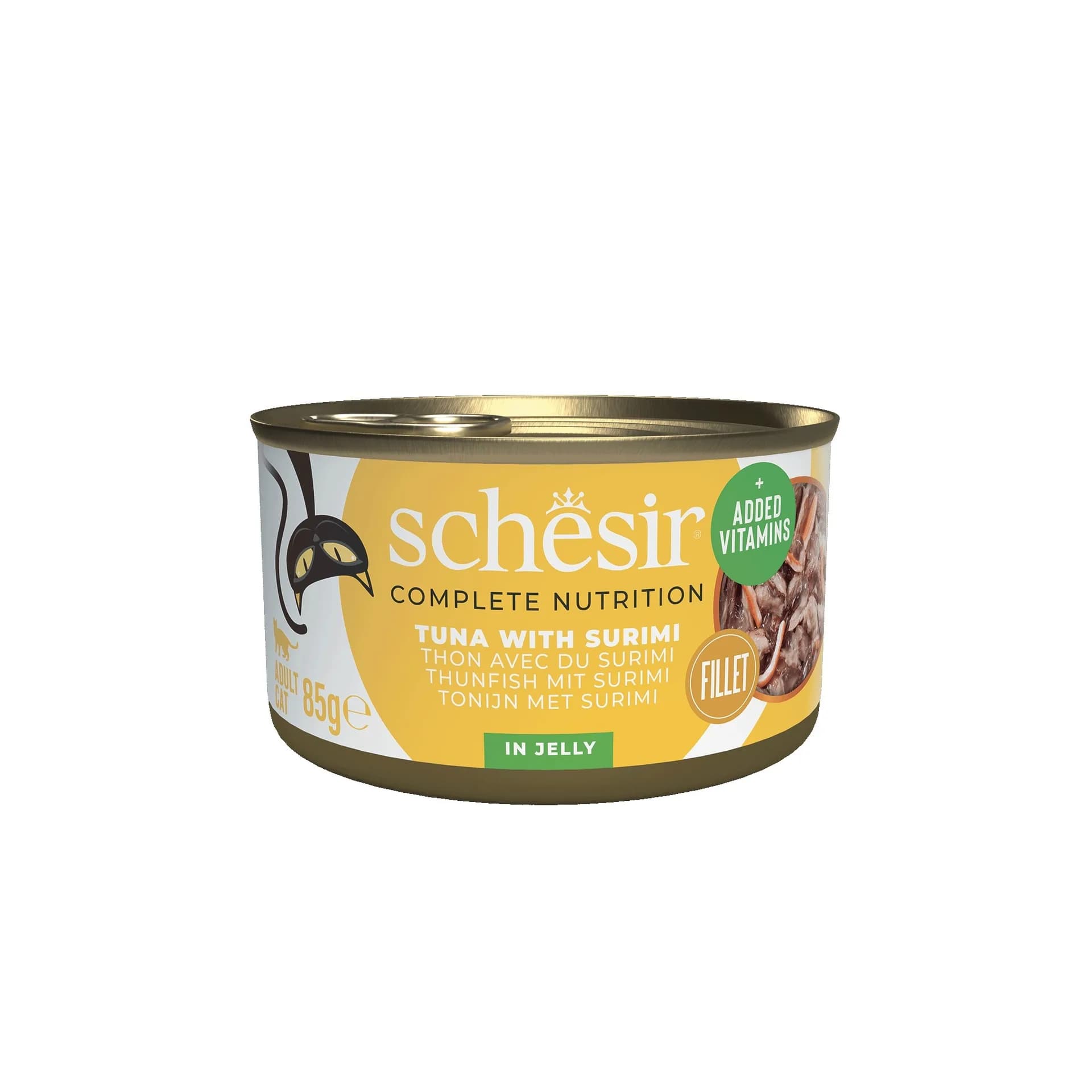 Schesir karma mokra dla kota tuńczyk z surimi w galarecie 85 g