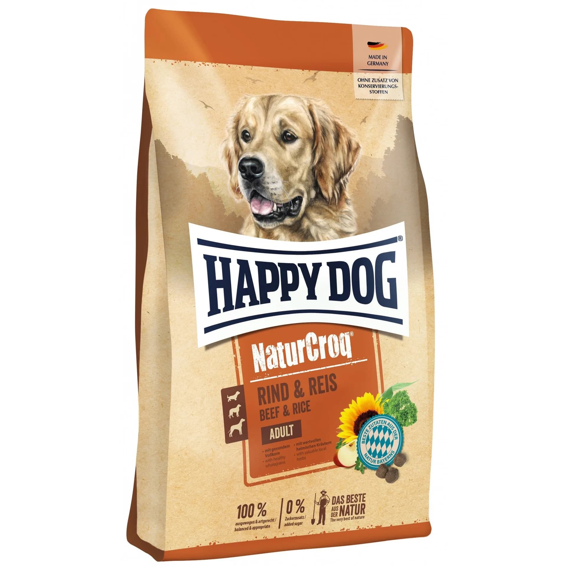 Happy Dog NaturCroq wołowina i ryż karma sucha dla dorosłych psów