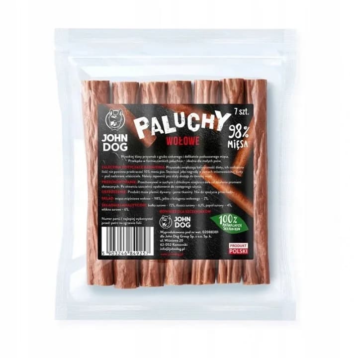 John Dog Paluchy wołowe 7 sztuk