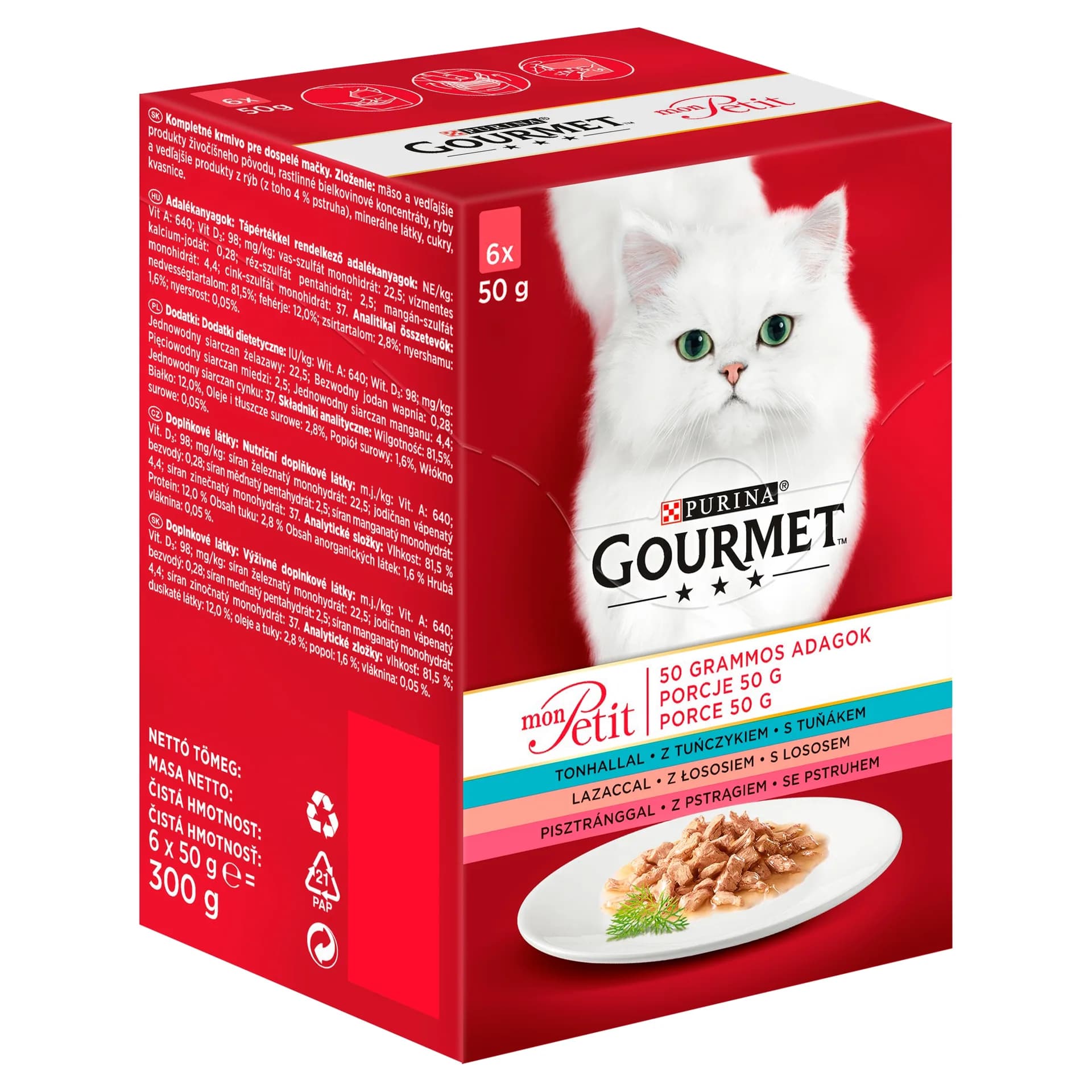 Purina GOURMET Mon Petit mix rybny 6 × 50 g