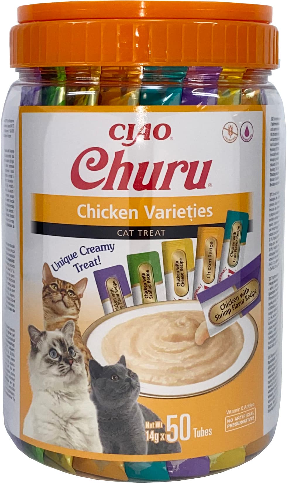 INABA CAT CHURU VARIETIES CHICKEN 50 × 14 g (700 g) SŁOIK