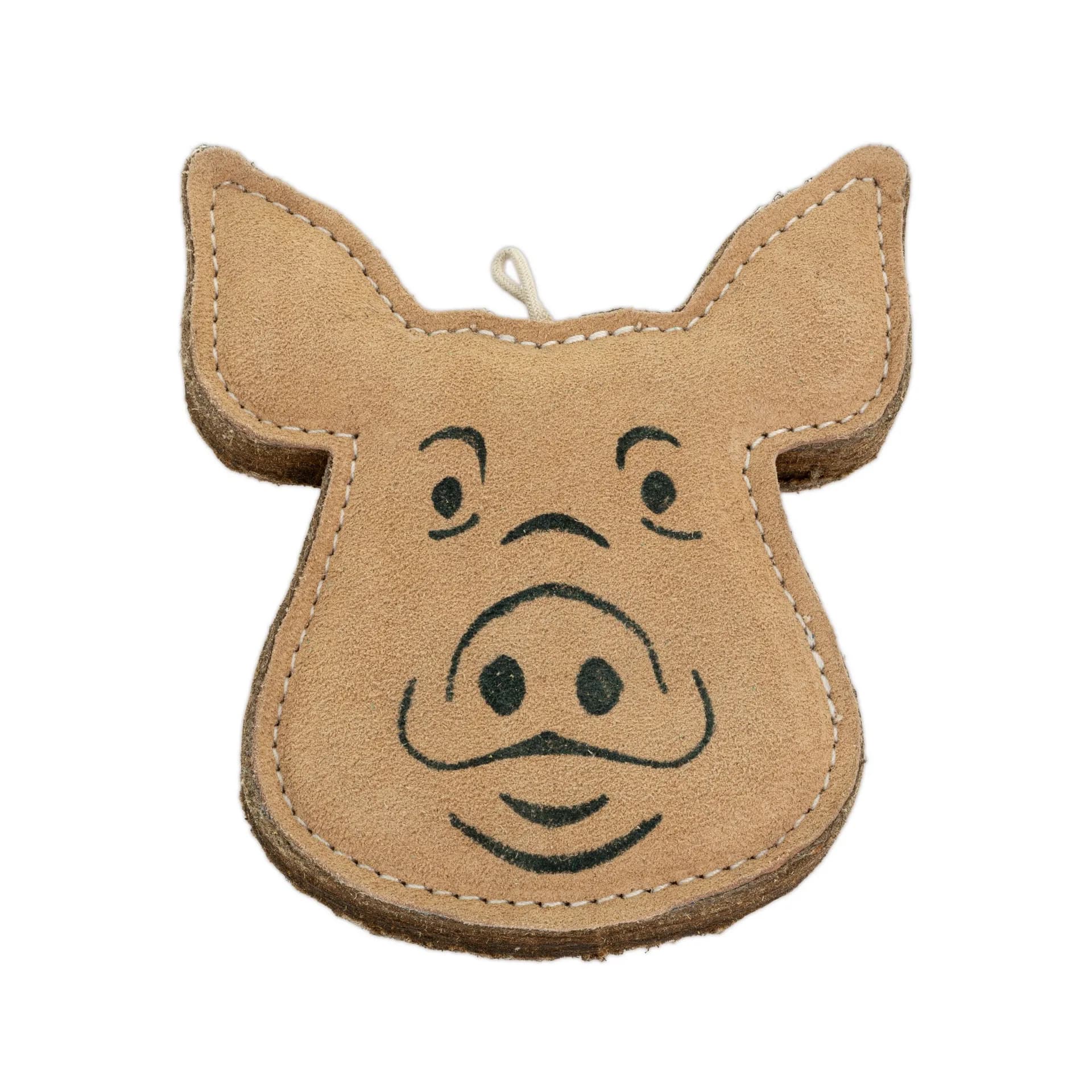 Zabawka dla psa świnia skórzana 14,5 × 15 cm/ 20 mm