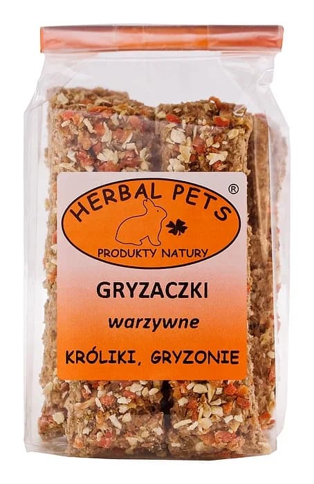 Gryzaczki warzywne 160g - uzupełniająca karma dla gryzoni Herbal Pets