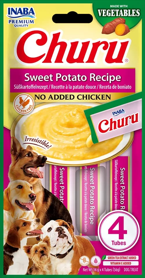 INABA Churu Dog VEGE Sweet Potato 4 × 14 g