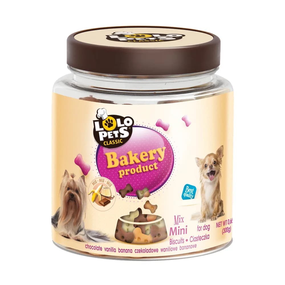 CIASTKA DLA PSA KOŚCI MINI MIX W SŁOIKACH 300 g