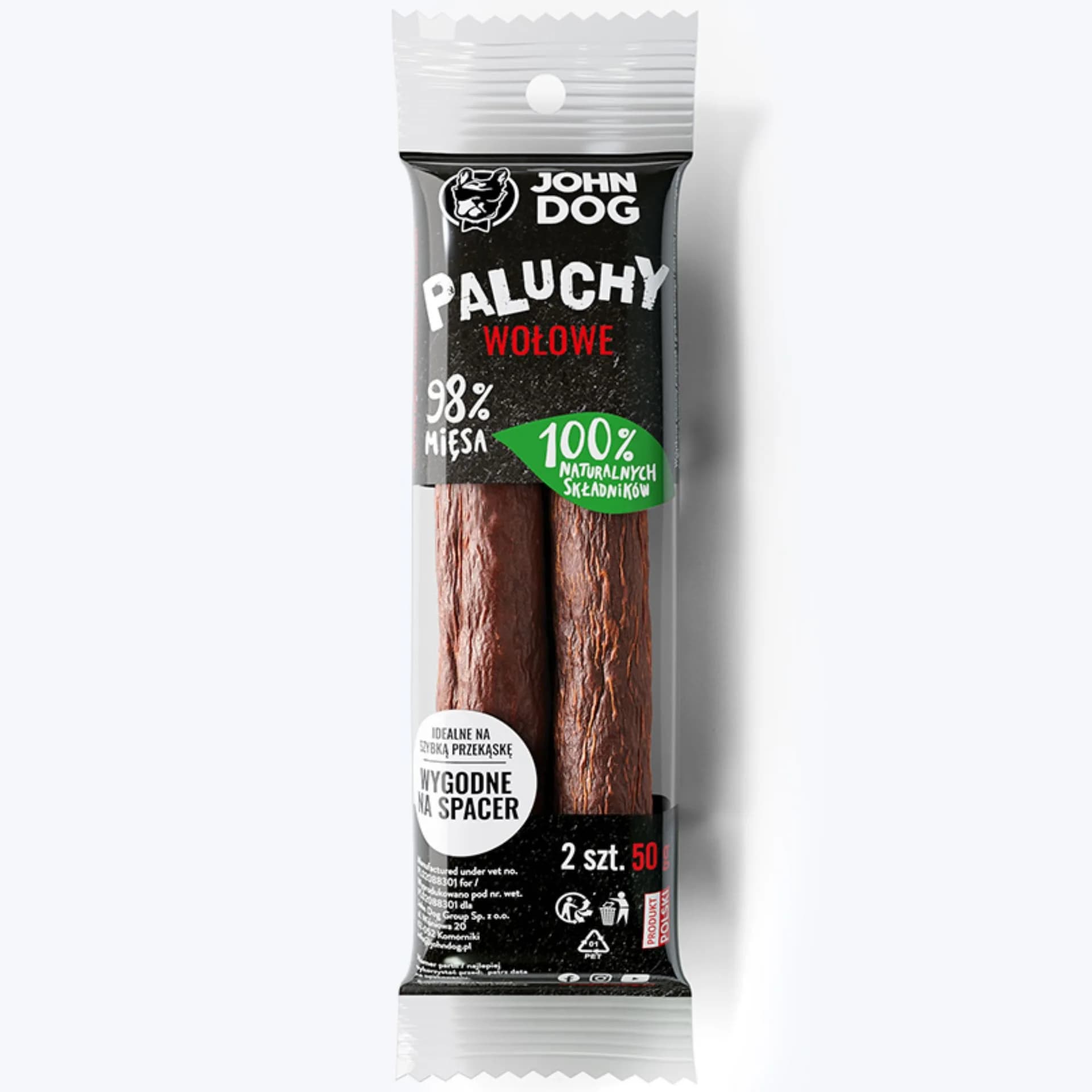 JOHN DOG PALUCH PREMIUM Paluch WOŁOWY 2 szt.