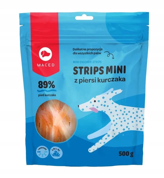 Maced Strips Mini z Piersi Kurczaka 500g
