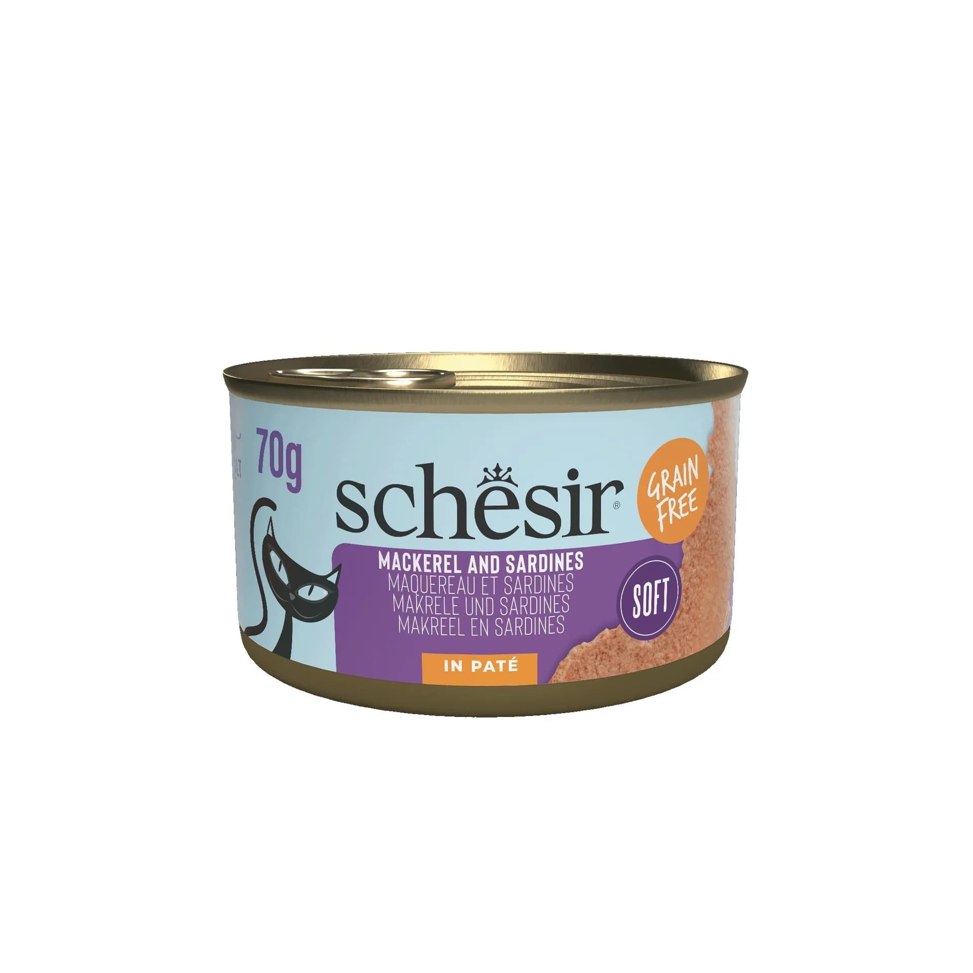 Schesir Cat Can Grill karma mokra dla kota sardyna z makrelą 70 g