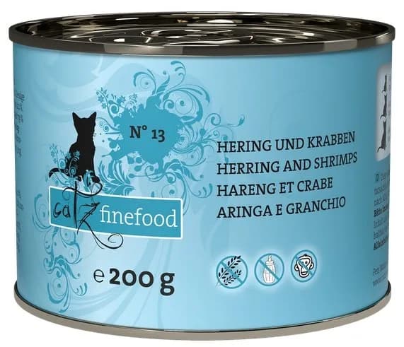 Catz Finefood N.13 Mokra karma ze śledziem i krabem dla kota