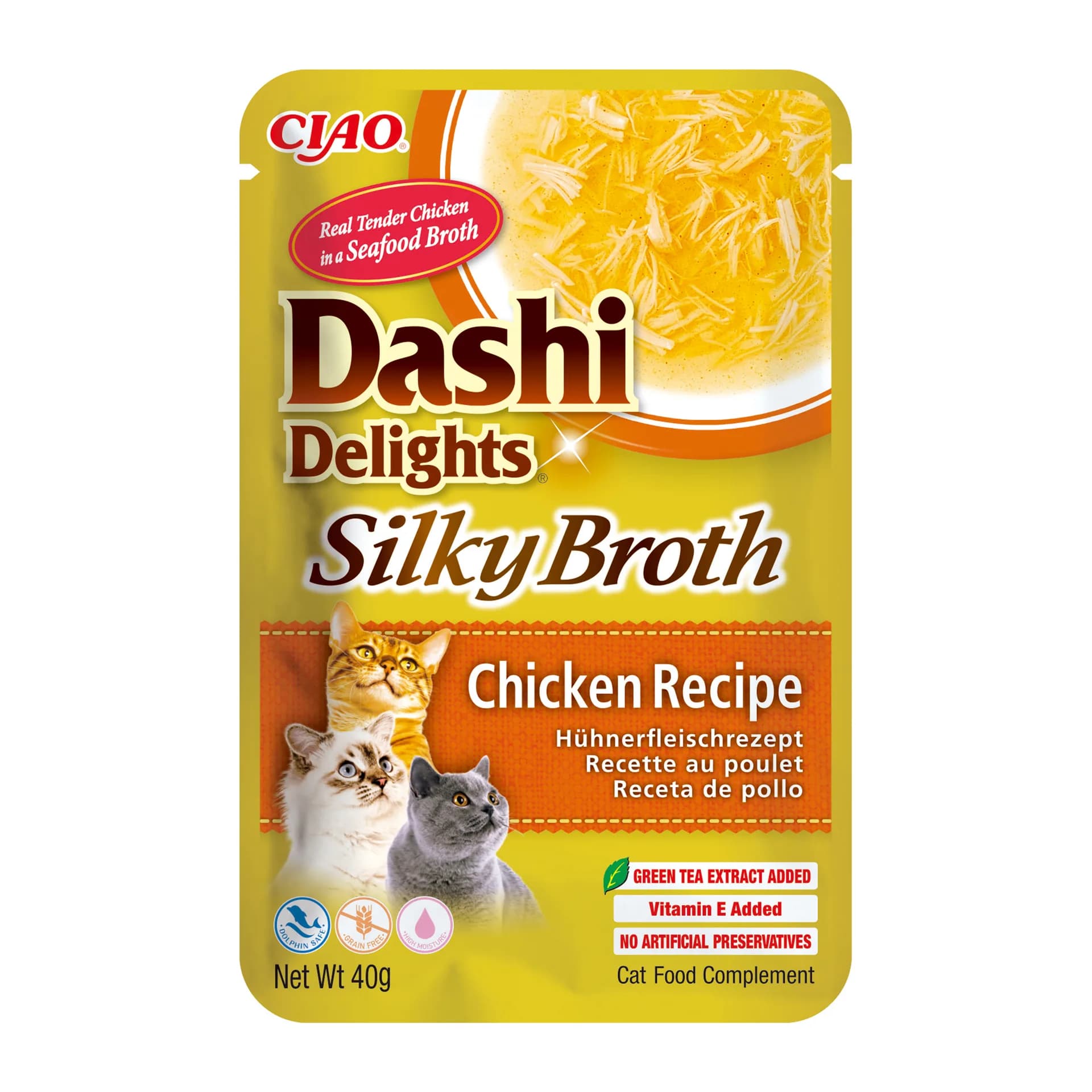 INABA CAT DASHI DELIGHTS SILKY CHICKEN 40 g