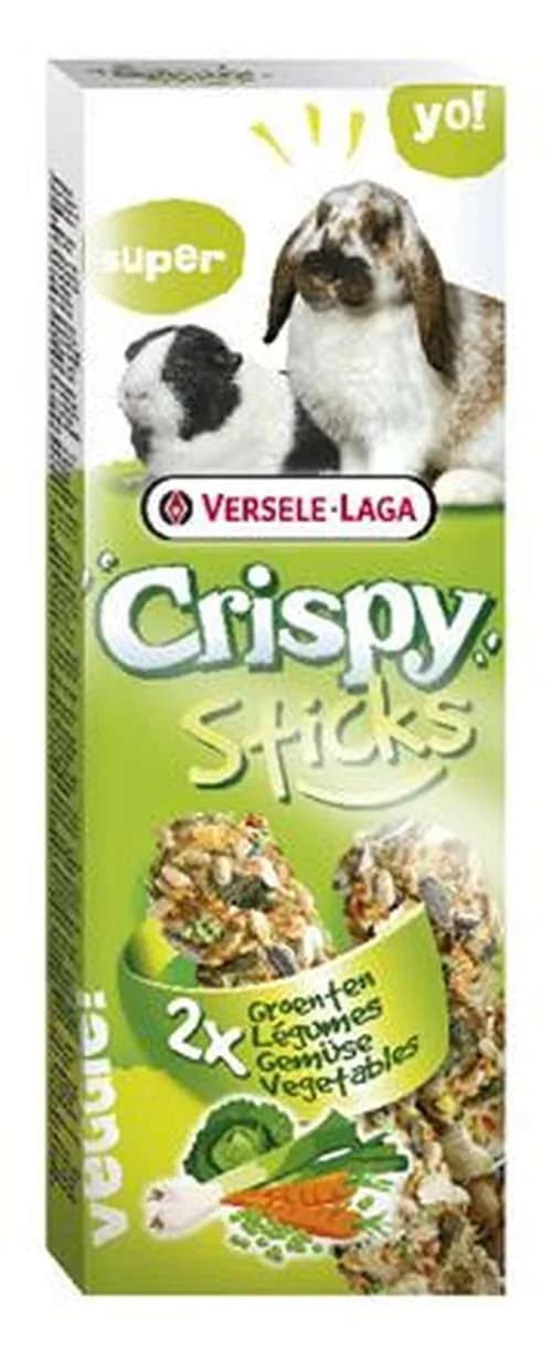 Versele Laga Crispy Sticks Vegetables 110 g - 2 kolby warzywne dla królików i świnek morskich