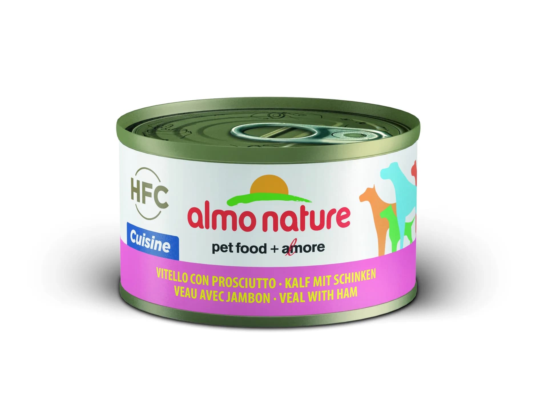 Almo Nature Puszka HFC Cuisine - cielęcina i szynka dla psa