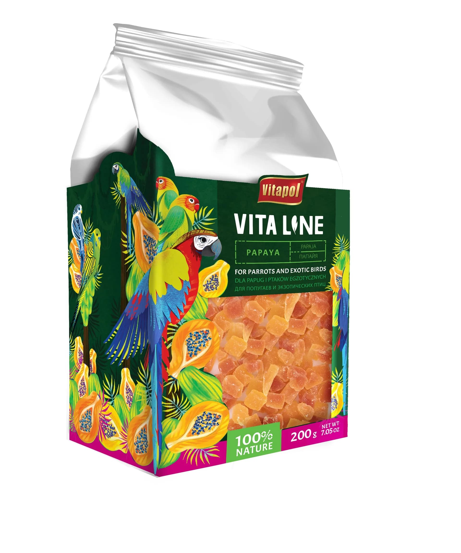 Vitapol Vitaline Papaja dla papug i ptaków egzotycznych 200 g