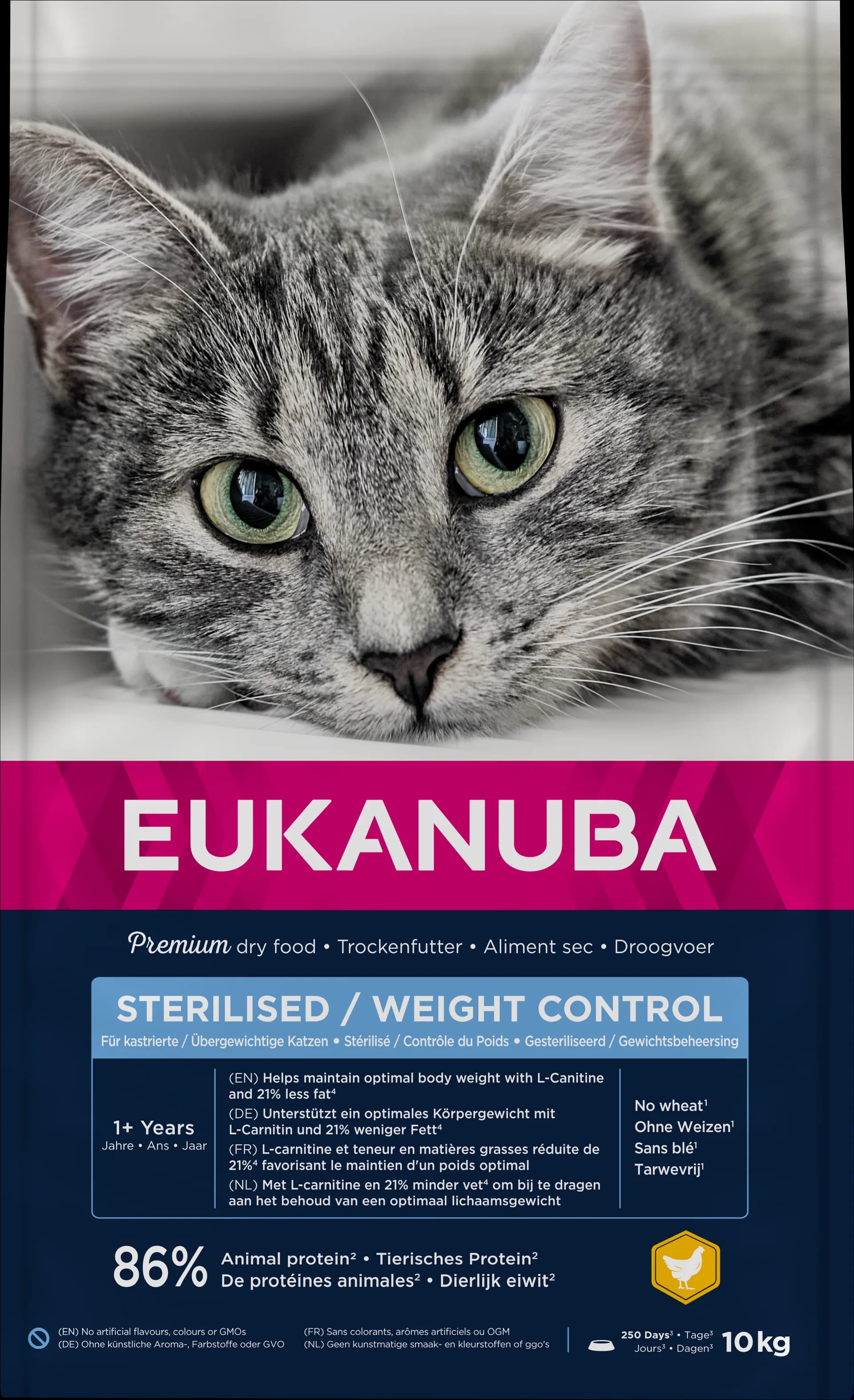 Eukanuba Adult Sterilised/Weight Control Rich in Chicken 10 kg