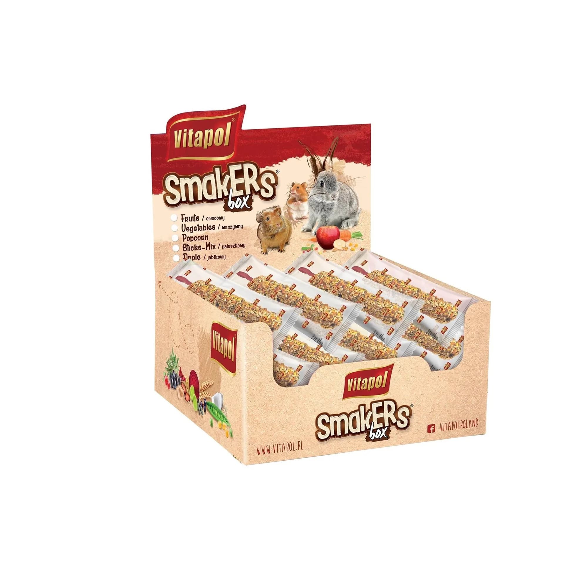 SMAKERS BOX WARZYWNY DLA GRYZONI I KRÓLIKA 12 szt/box