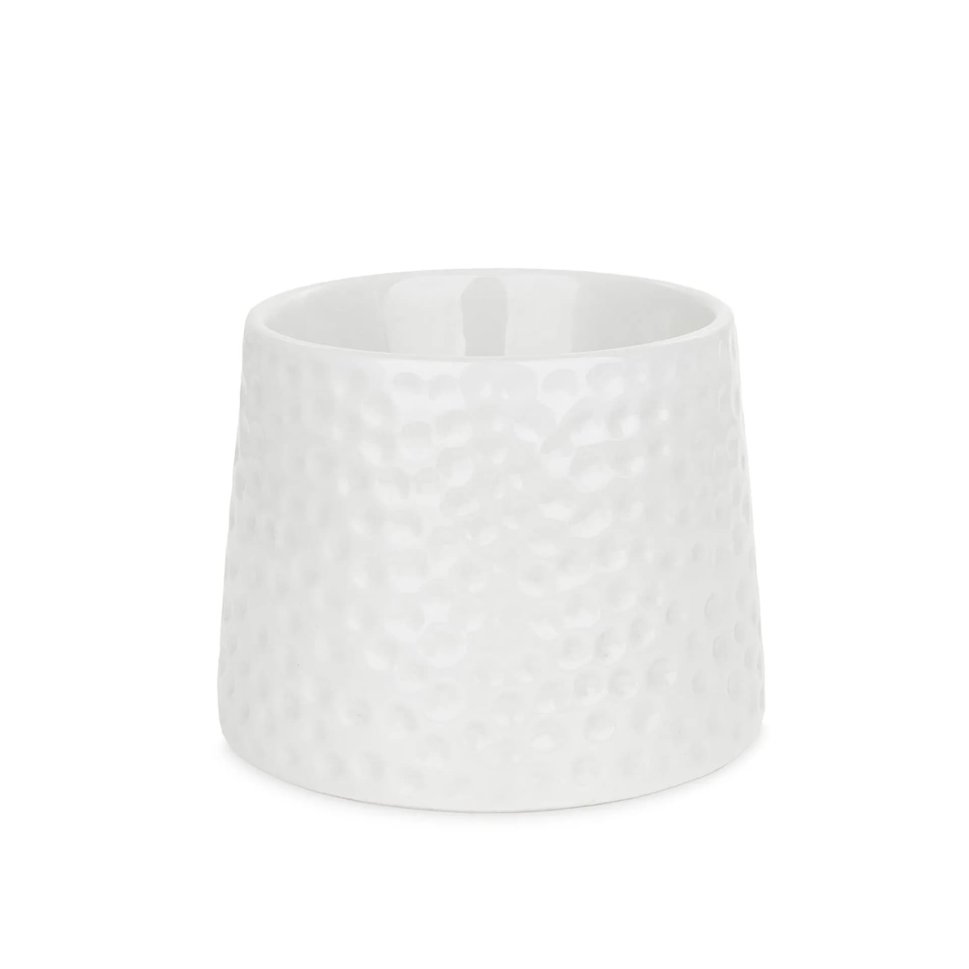 Ceramiczna biała podwyższona miska dla kota,11 cm